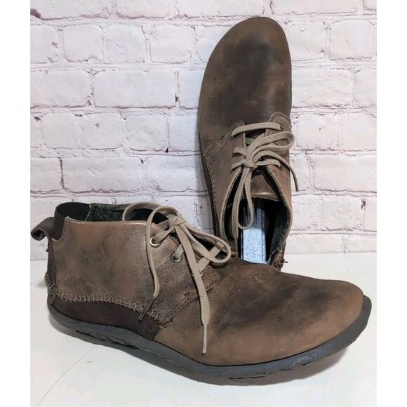 Cushe Surf Chukka Shoes Mens 11 Brown Leather Lace Up Lightweight Casual Boot - Picture 1 of 13